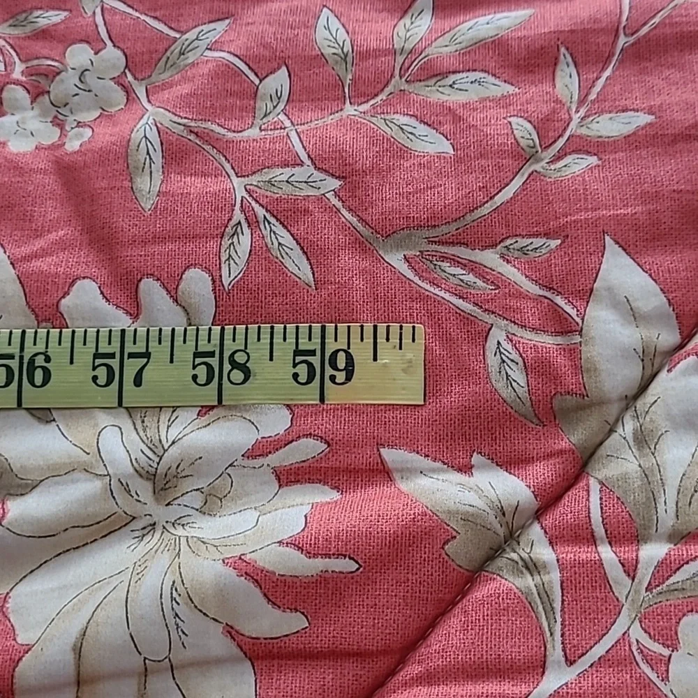 EUC Lauren Ralph Lauren Villa Camelia Floral Fretwork Comforter/Euro Shams Set